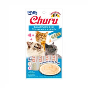 Churu atún con Ostiones 4 tubitos 56Gr