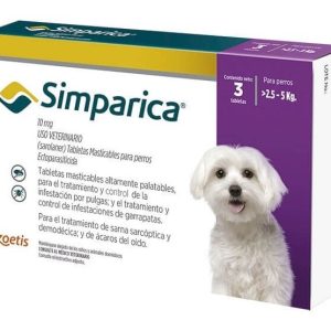 Simparica 10 Mg (2.6-5 Kg) 3 Comprimidos