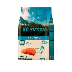 Bravery Salmón Adult Large/Medium Breed 12 Kgs