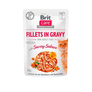 Brit Care Cat Fillets in Gravy salmón 85 Grs