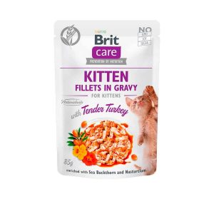 Brit Care Cat Fillets in Gravy Kitten Turkey 85 Grs