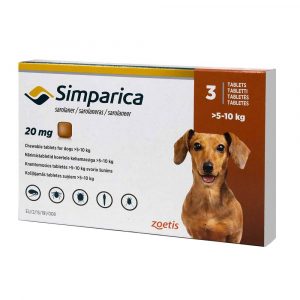 Simparica 20 Mg (5.1 – 10 K) X 3 Comp.