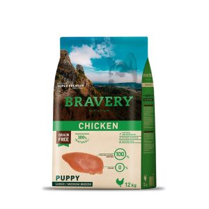 Bravery Chicken Puppy Large/Medium Breeds 12 Kg