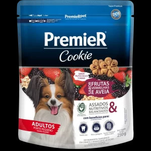 Premier Cookie Adultos Tamaño Pequeño  Frutos Rojos Y Avena 250 Gr