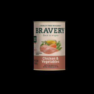 Bravery Chicken And Vegetables Dog Wet Food 290 Gr