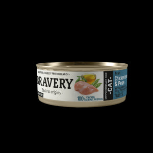 Bravery Chicken And Peas Adult Cat Wet Food 70 Gr