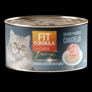 Fit Lata Gourmet Gatos Atun Cangrejo 80Gr